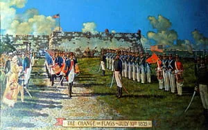 The change of flags, July 10, 1821.